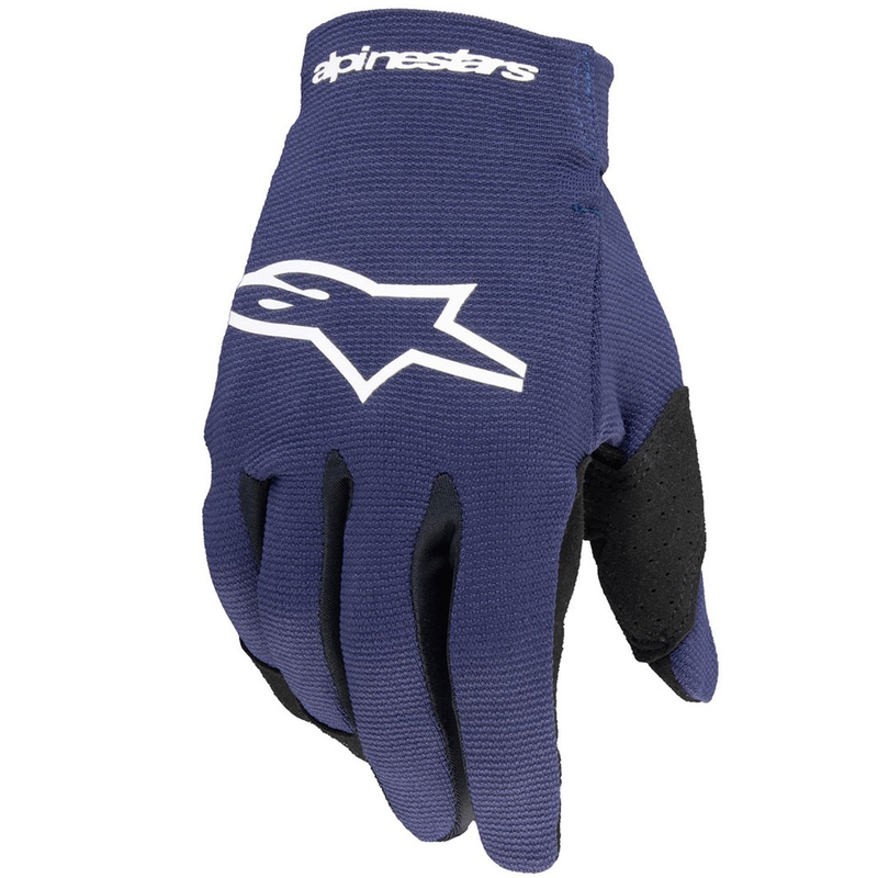 Gants de moto pour enfants Alpinestars Radar bleu-blanc