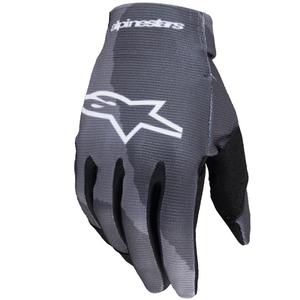 Gants moto enfant Alpinestars Radar camouflage gris-noir