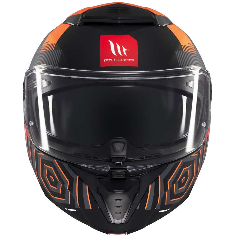 Casque moto modulable MT Atom 2 SV Strange gris-noir-orange