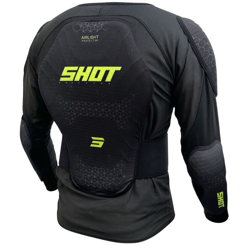 Gilet de protection Shot Airlight noir-jaune fluo