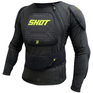 Gilet de protection Shot Airlight noir-jaune fluo