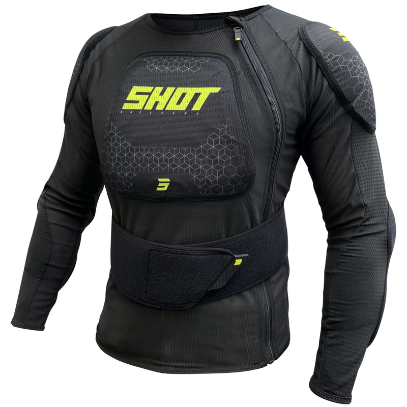 Gilet de protection Shot Airlight noir-jaune fluo
