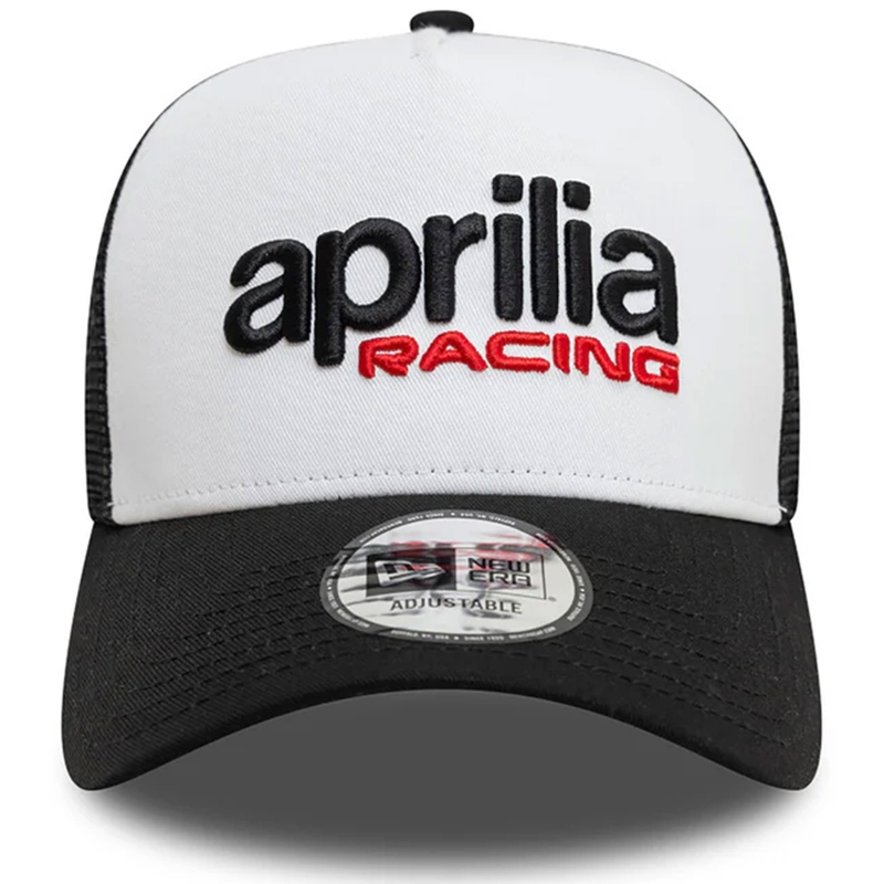 Casquette Aprilia Trucker blanche-noire