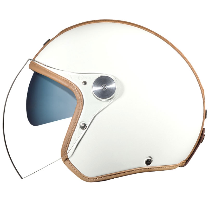 Casque ouvert Nexx X.G30 Groovy SV blanc-marron soldes