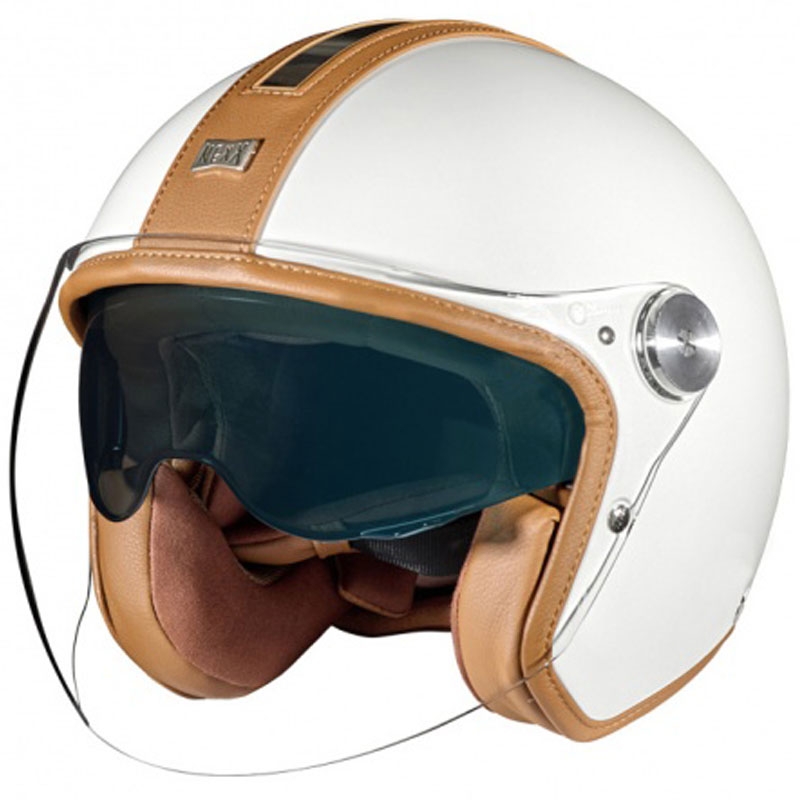 Casque ouvert Nexx X.G30 Groovy SV blanc-marron soldes