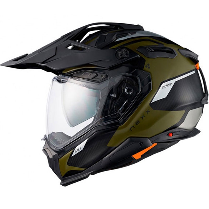 Casque enduro Nexx X.WED3 Keyo vert-argent