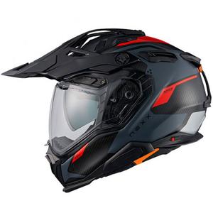 Casque enduro Nexx X.WED3 Keyo gris-rouge