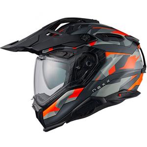 Casque Enduro Nexx X.WED3 Trailmania orange-gris