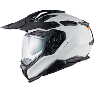 Casque enduro Nexx X.WED3 Plain blanc nacré
