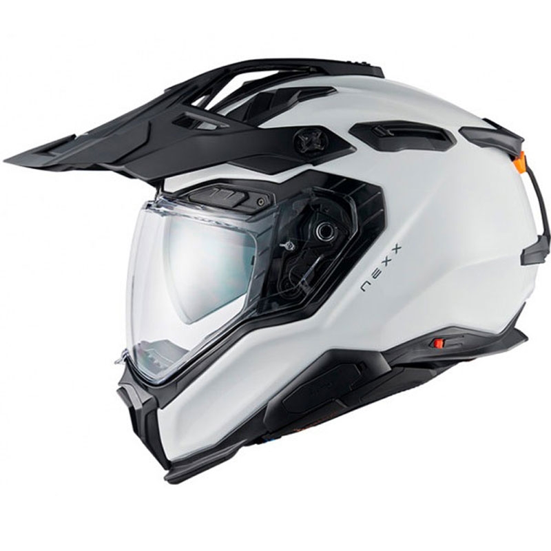Casque enduro Nexx X.WED3 Plain blanc nacré soldes