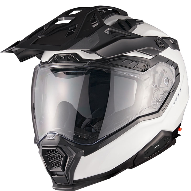 Casque enduro Nexx X.WED3 Plain blanc nacré soldes