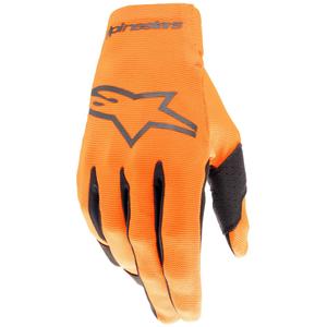 Gants de motocross Alpinestars Radar pour enfant, orange et noir