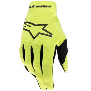 Gants de motocross pour enfants Alpinestars Radar jaune fluo-noir
