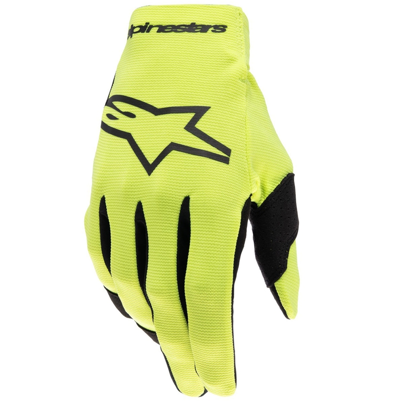 Gants de motocross pour enfants Alpinestars Radar jaune fluo-noir