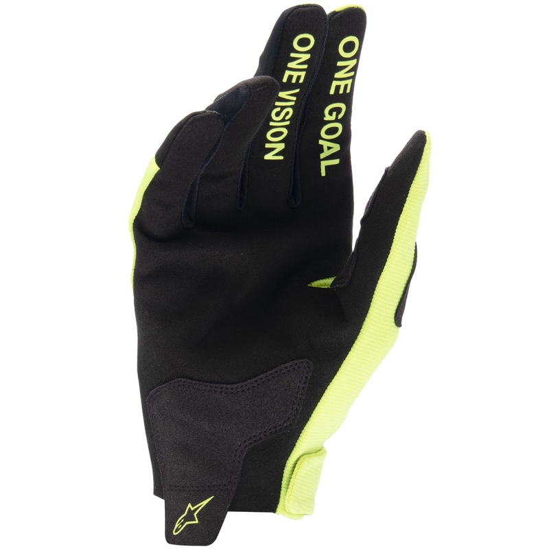 Gants de motocross pour enfants Alpinestars Radar jaune fluo-noir