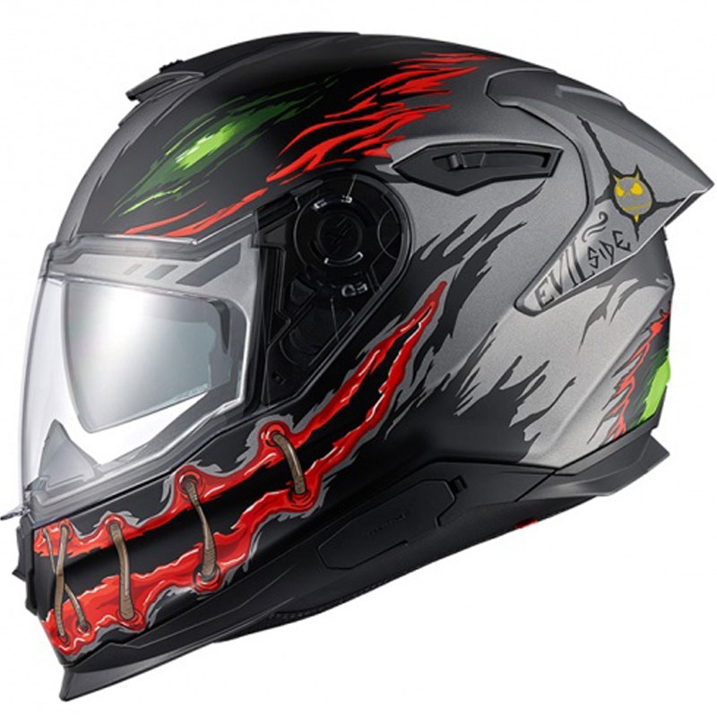 Casque moto intégral Nexx Y.100R Night Rider gris foncé soldes