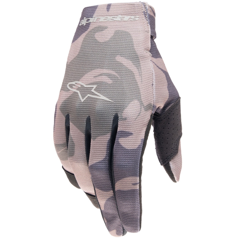 Gants de motocross Alpinestars Radar pour enfant, camouflage vert et marron
