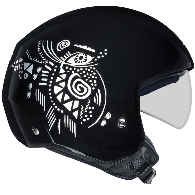 Casque moto ouvert NEXX Y.10 Artville noir et blanc soldes