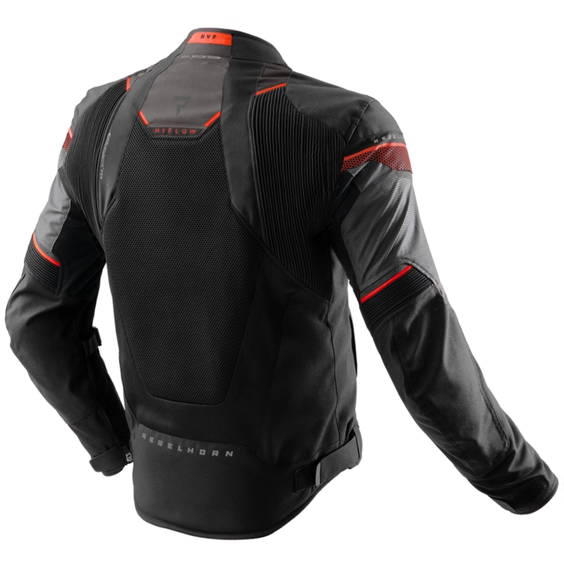 Veste moto Rebelhorn Hiflow V noir-gris-rouge