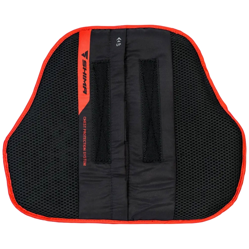 Plastron Shima noir-rouge