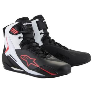Bottes de moto Alpinestars Faster-4 noir-blanc-rouge