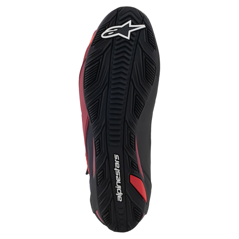 Bottes de moto Alpinestars Faster-4 noir-blanc-rouge foncé