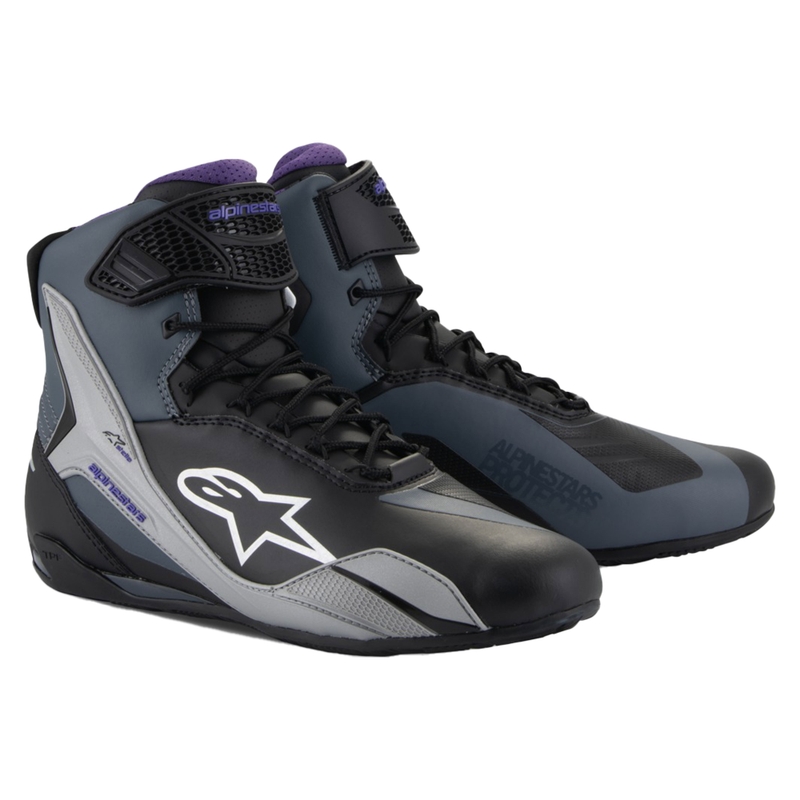 Bottes moto femme Alpinestars Stella Faster-4 noir-gris-violet