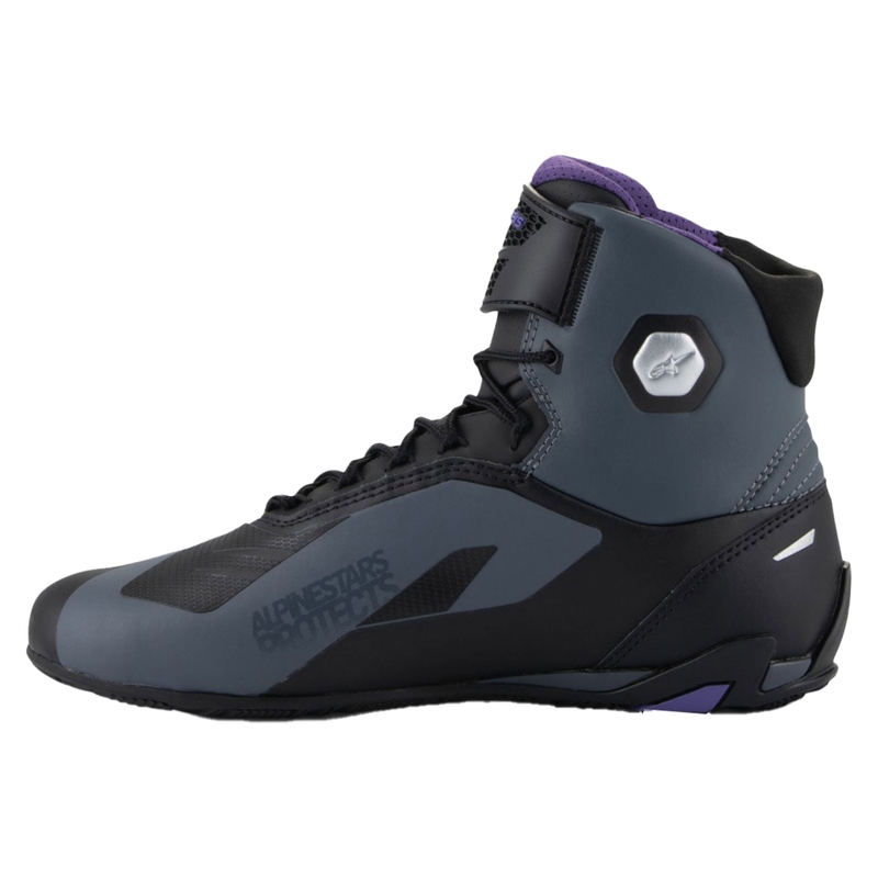 Bottes moto femme Alpinestars Stella Faster-4 noir-gris-violet