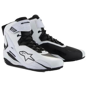 Bottes de moto pour femme Alpinestars Stella Faster-4 blanc-noir