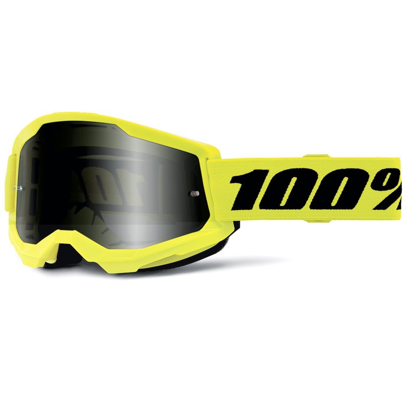 Lunettes de motocross 100% ACCURI 2 Jaune sable avec double plexiglas fumé