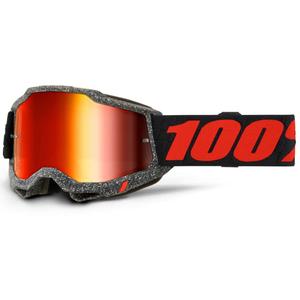 Lunettes de motocross enfants 100% - USA ACCURI 2 Huaraki rouge plexi