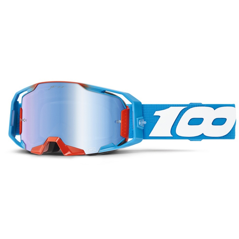 Ensemble de lunettes de motocross 100 % Armatic Jett Lawrence LE rose-bleu