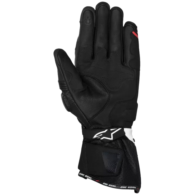 Gants moto Alpinestars SP-3 noir-blanc-rouge fluo