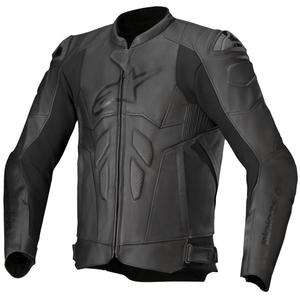 Blouson moto en cuir Alpinestars Dusk noir