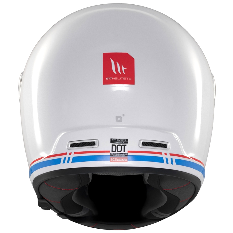Casque moto intégral MT Jarama SV blanc brillant