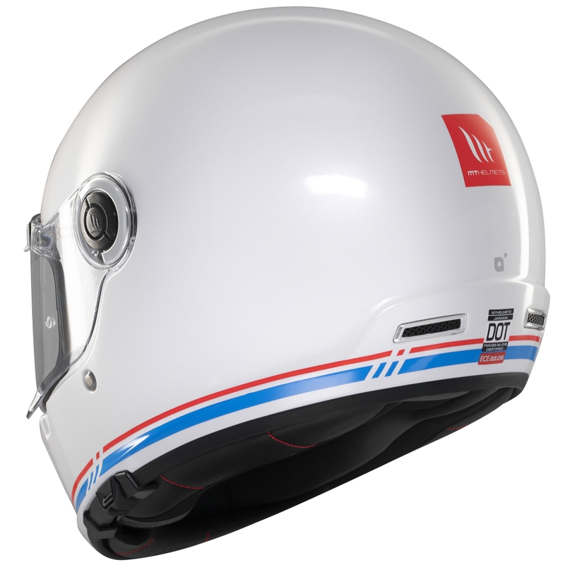 Casque moto intégral MT Jarama SV blanc brillant
