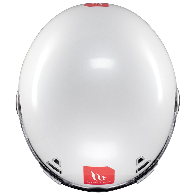 Casque moto intégral MT Jarama SV blanc brillant