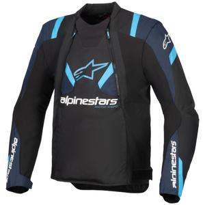 Blouson moto Alpinestars T-Stunt Air noir-bleu-bleu clair