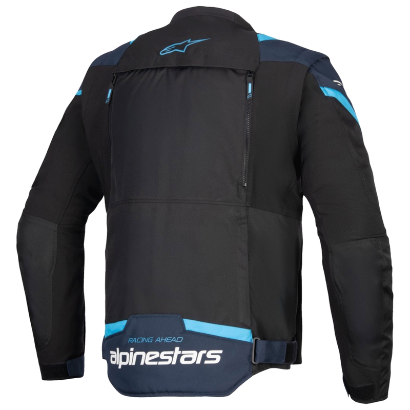 Blouson moto Alpinestars T-Stunt Air noir-bleu-bleu clair