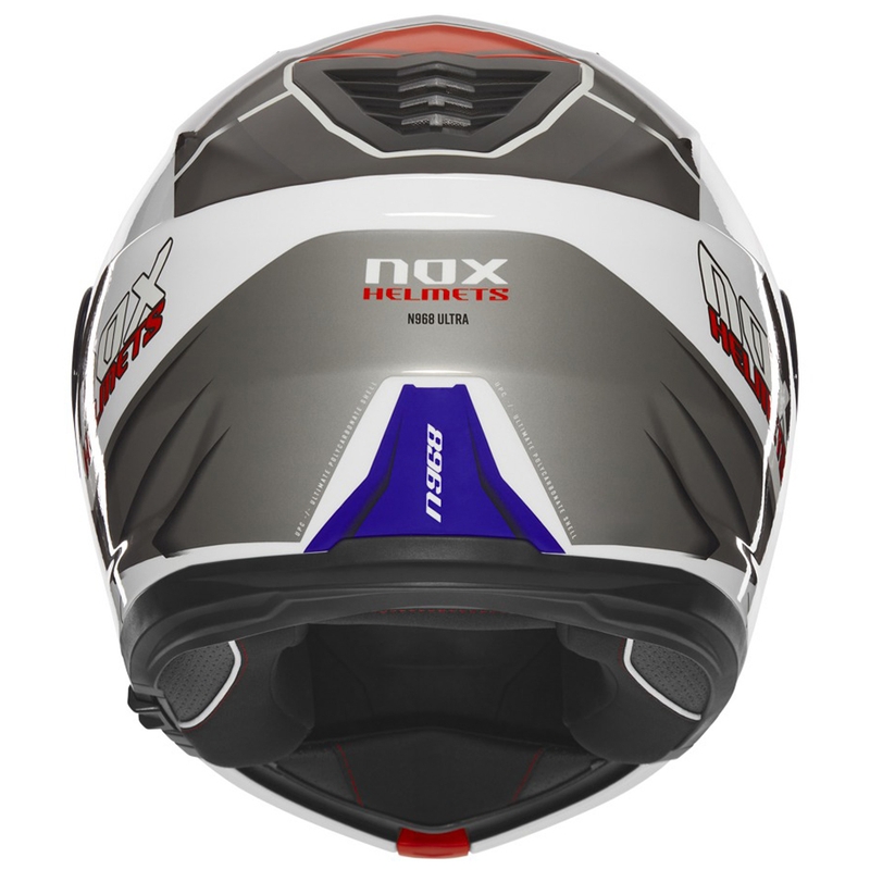 Casque moto modulable NOX N968 Ultra blanc-gris