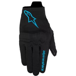 Gants moto femme Alpinestars Reef V2 noir-bleu