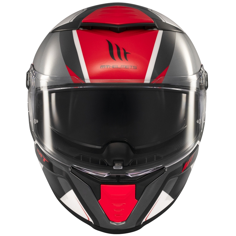 Casque intégral de moto MT Thunder 4 SV Freeway noir-gris-rouge