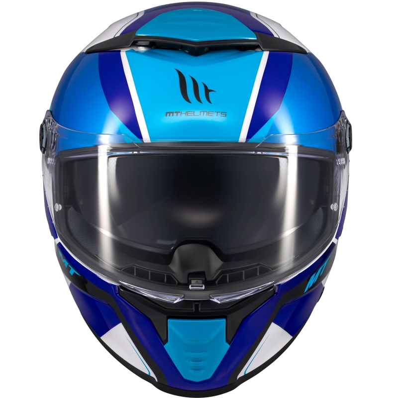 Casque moto intégral MT Thunder 4 SV Freeway bleu-gris-noir