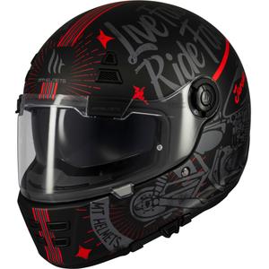 Casque moto intégral MT Jarama SV Art noir mat