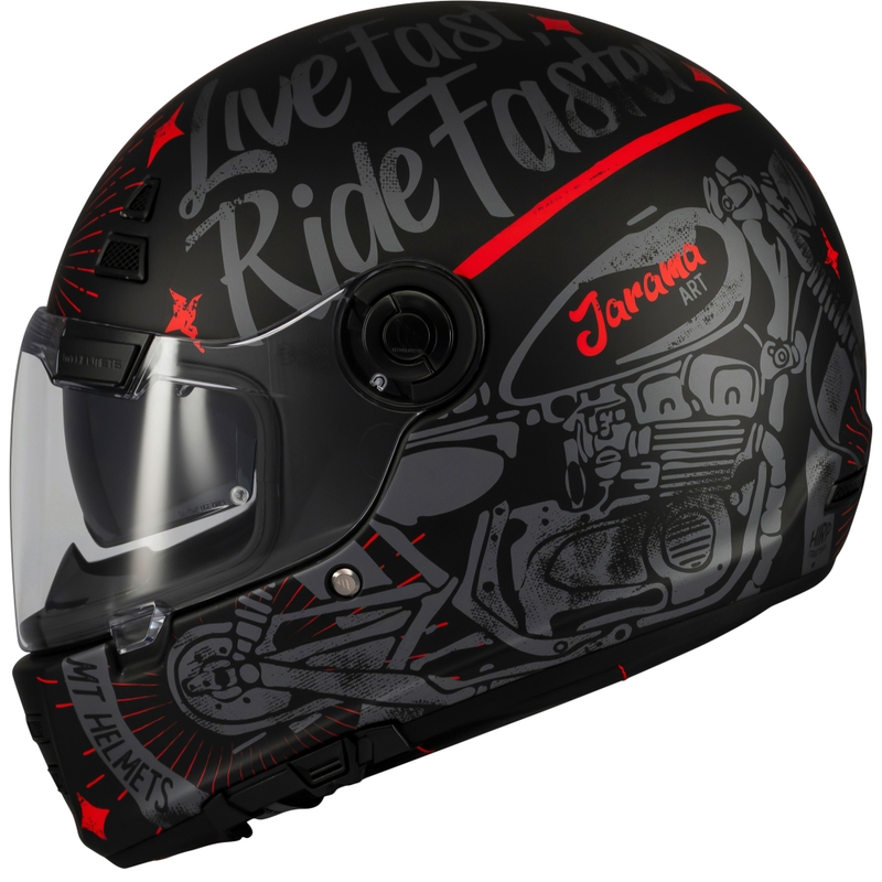 Casque moto intégral MT Jarama SV Art noir mat