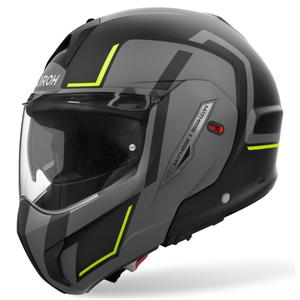 Casque moto modulable Airoh Mathisse 2 Genius jaune mat