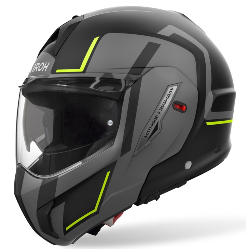 Casque moto modulable Airoh Mathisse 2 Genius jaune mat