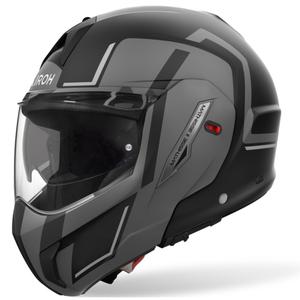 Casque moto modulable Airoh Mathisse 2 Genius gris mat