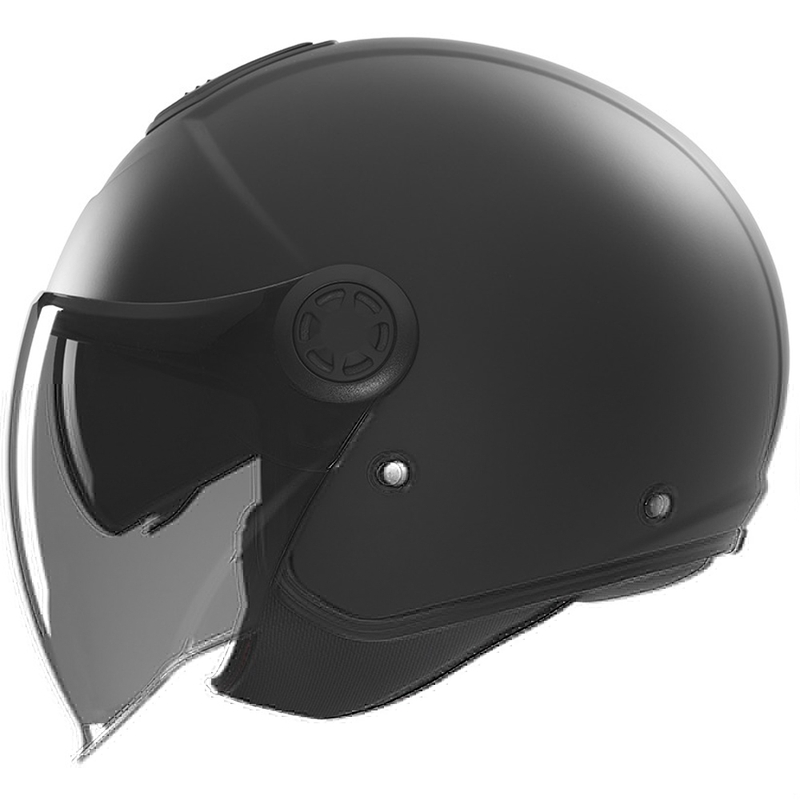 Casque de moto jet NOX N182 noir mat
