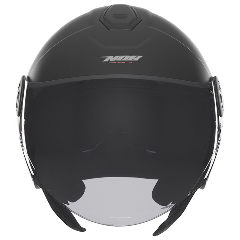 Casque de moto jet NOX N182 noir mat
